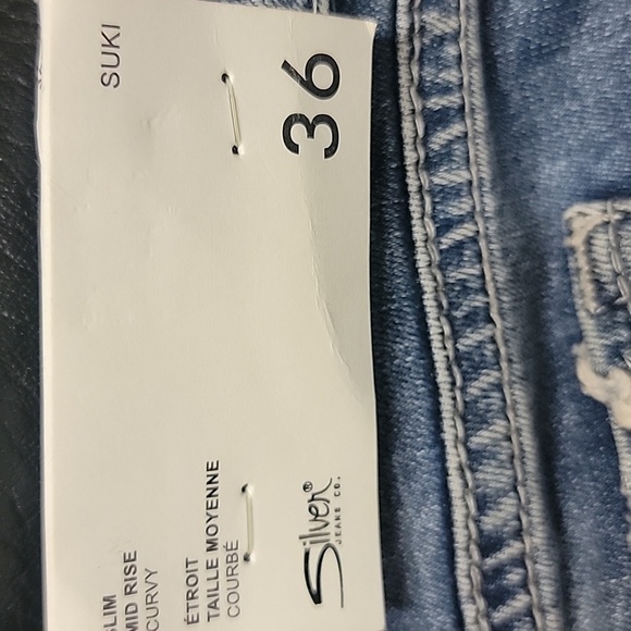 Silver Jeans slim mid rise Curvy size 36 - Picture 2 of 15